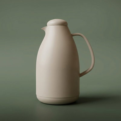 Al Saif Gallery Pro Penguin thermos, 2 liters, glass inner container, plastic outer shell - beige product image 1