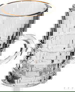 Al Saif Gallery Max Glass Tea Bialat Set, 6 Pieces, Glass Handle, Golden Line - Transparent product image 2