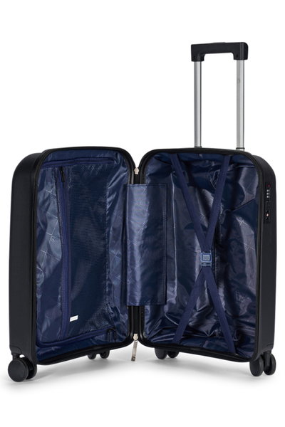 طقم شنط سفر بولي بروبيلين ليمرا، 3 مقاسات، 4 عجلات، بزاوية 360 درجة، LMA-PP531-3PCS - أسود product image 5