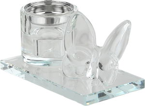 مبخرة زجاج السيف غاليري، قاعدة مزينة فراشة، 13x7x6 سم - شفاف product image 2