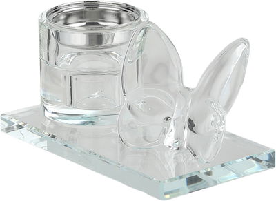 مبخرة زجاج السيف غاليري، قاعدة مزينة فراشة، 13x7x6 سم - شفاف product image 2