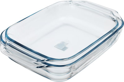 Pyrex glass tray set, 2 pieces, 3/4 liter - clear product image 2