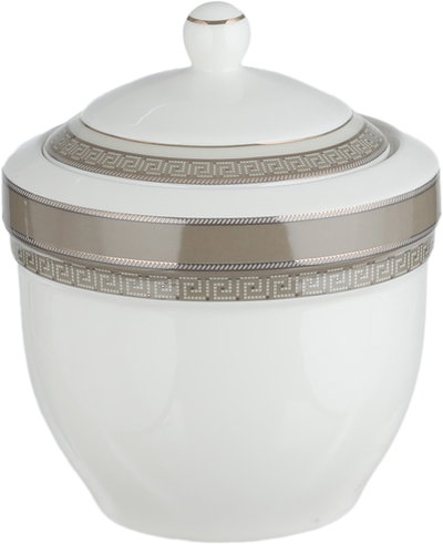 طقم تقديم سفرة بورسلان السيف غاليري، 166 قطعة، نقش فضي - أبيض بني product image 9