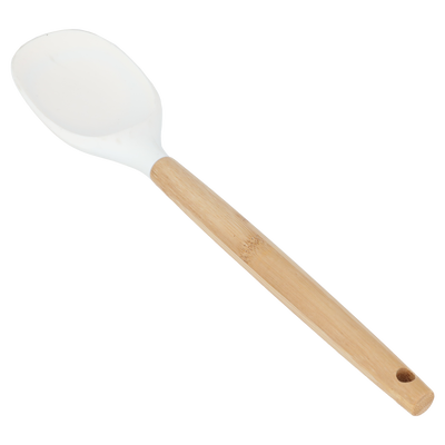 Al Saif Gallery Silicone Serving Spoon, Wooden Handle - Beige product image 2