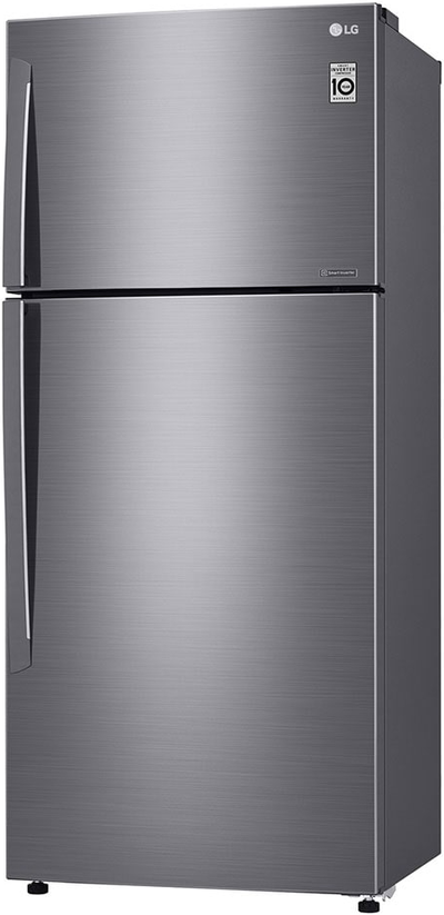 ثلاجة فريزر علوي ال جي، 18 قدم، 509 لتر، 2 باب، واي فاي، LT19CBBSIN - فضي product image 4