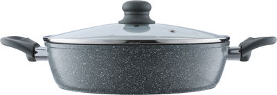 Rocky Granite Cookware Set with Glass Lid, 9 Pieces - Grey product image 3