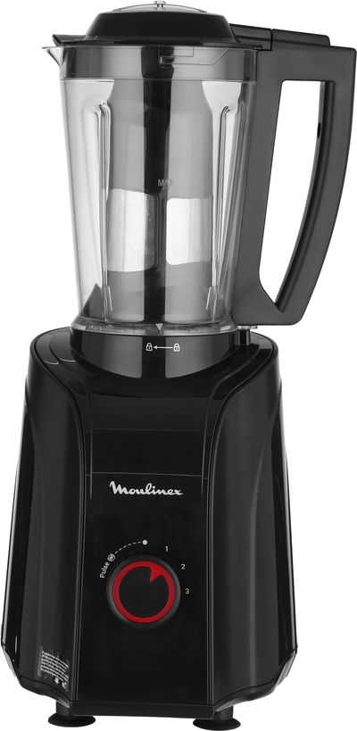 Grand Max Moulinex LM701827 Blender, 1200W, 1.5L, 3 Speeds, 8 Programs - Black product image 1