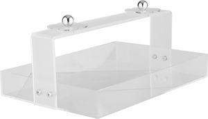 Al Saif Gallery Acrylic Serving Stand, 33X23X5 Cm, Rectangular, Rose Handle - Clear product image 2