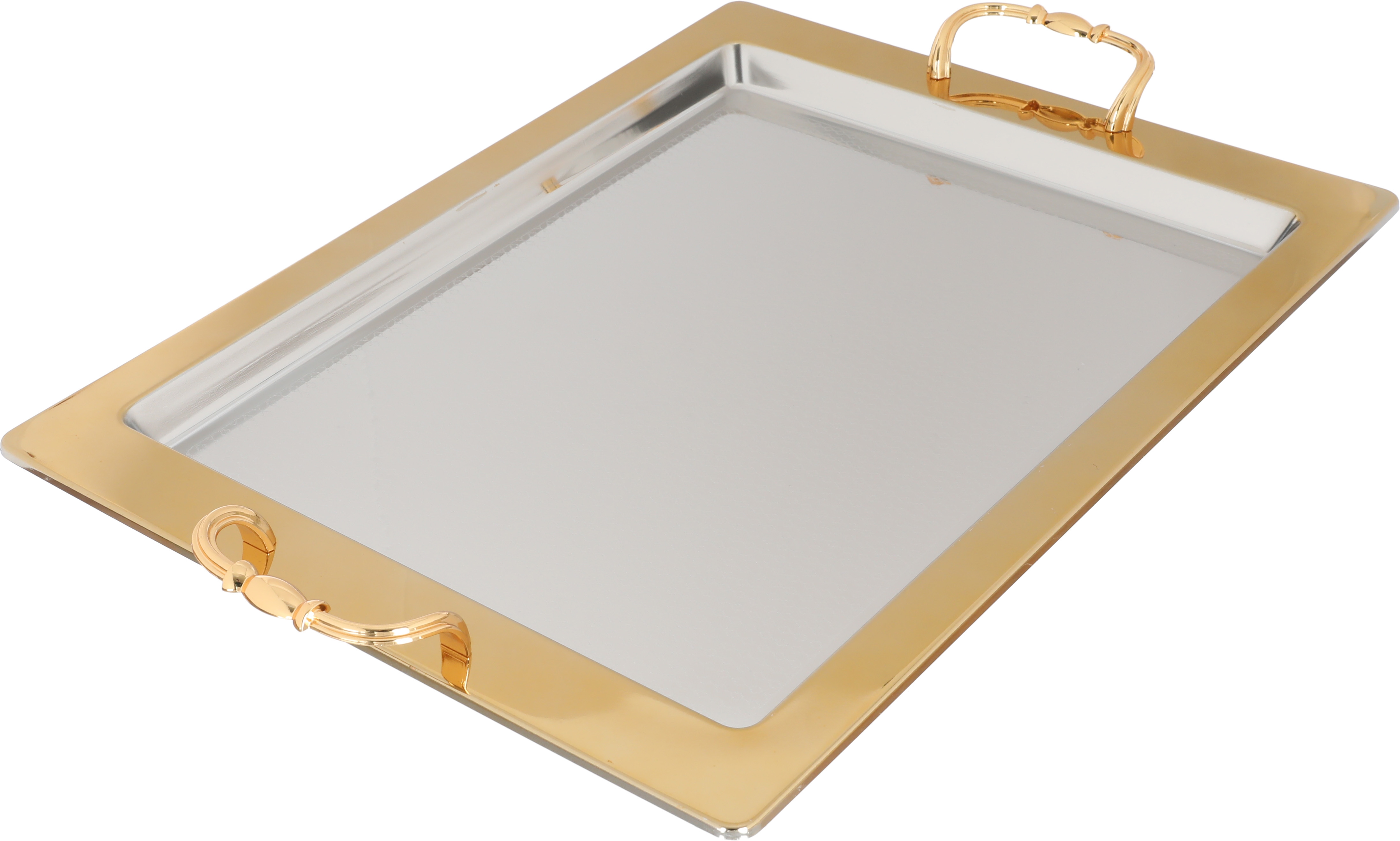 Safaa Steel Toferia Serving Set, 3 Pieces - Gold Silver product image 5