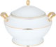 طقم سفرة بورسلان السيف غاليري، 60 قطعة - ابيض ذهبي product image 30