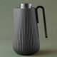 Glory Sumo Thermos, 1 liter, nickel handle, glass interior, push-button - dark gray glossy black product image 1