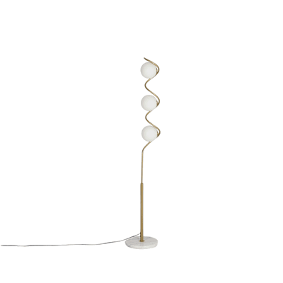 اباجورة ارضية معدن، 170x30 سم، 3 كرات - ذهبي product image 3