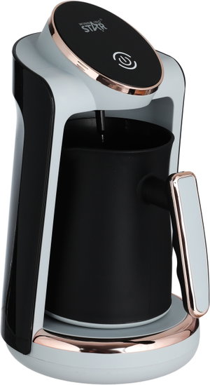 صانعة قهوة تركي ويينج ستار، 550 واط، 250 مل، تحكم بالضغط، ST-9897 - رمادي أسود product image 2