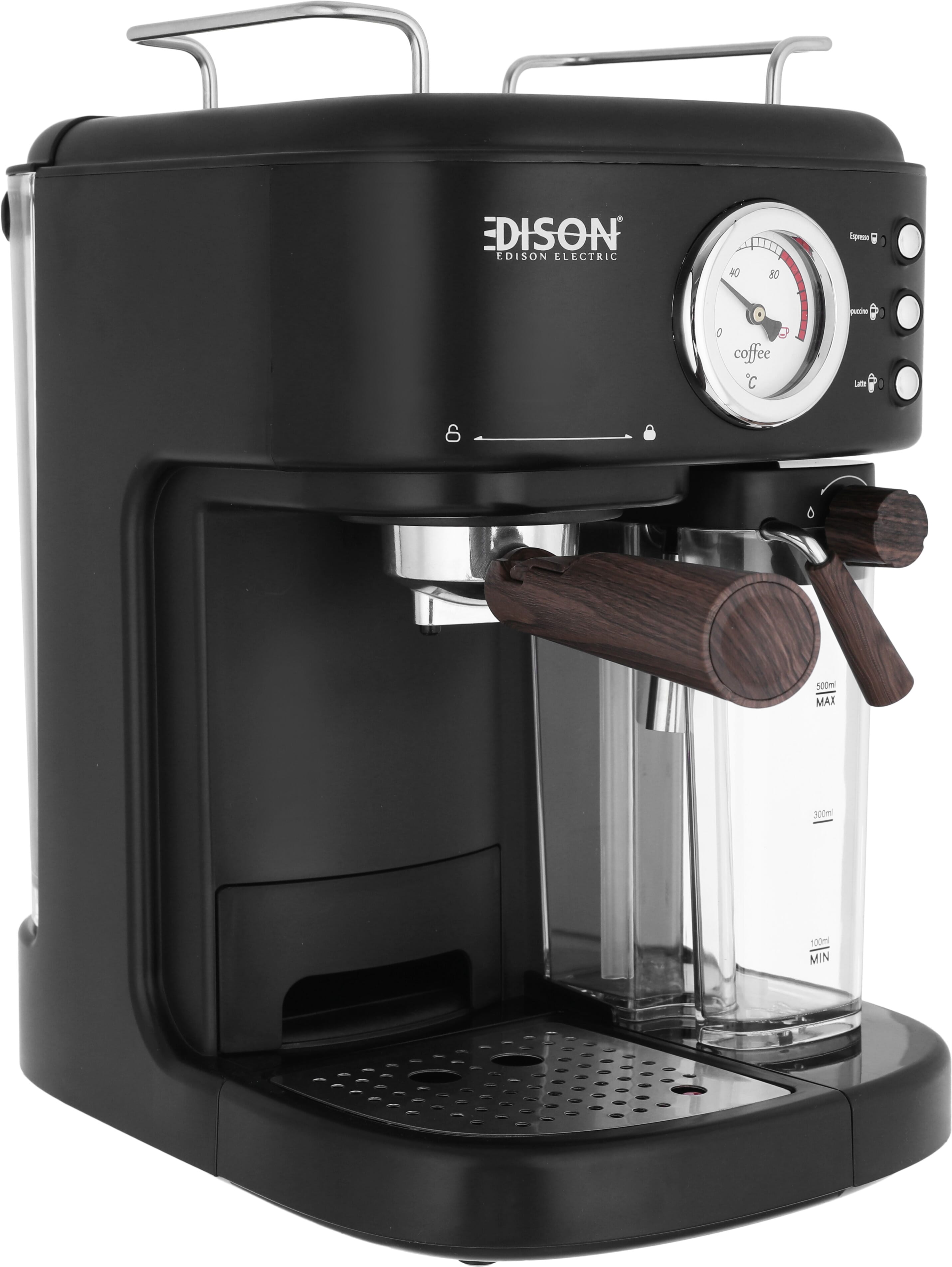 Edison Coffee Machine, 1250 Watt, 1.5 Liter - Black product image 3
