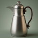 Al Saif Gallery Thermos Dallah Tamim 10, 1 Liter, Stainless Steel Interior, Wooden Handle, Push-Button Lid - Matte Silver product image 1