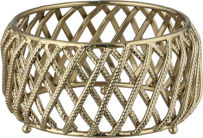 Al Saif Gallery Date tray with stainless steel lid, 15x15x16 cm, round, base - silver gold product image 3