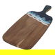 Al Saif Gallery Wooden Sweet Serving Board, 1.5 x 18 x 43.2 cm, Sea Wave Pattern Rectangle, Handle - Brown product image 2
