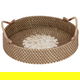 Al Saif Gallery wicker tofir, 40 x 40 x 7.5 cm, round - brown product image 1