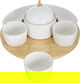 طقم تقديم بورسلان السيف غاليري، 6 قطع - ابيض product image 2