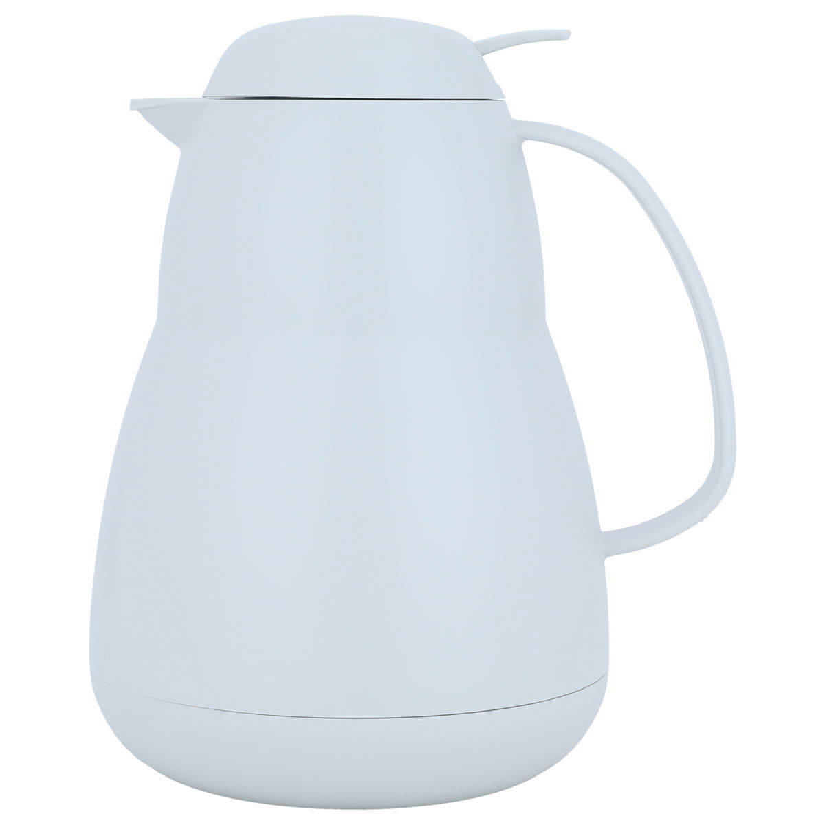 Helios thermos, 1 liter, thermal glass inner container, plastic outer shell - white product image