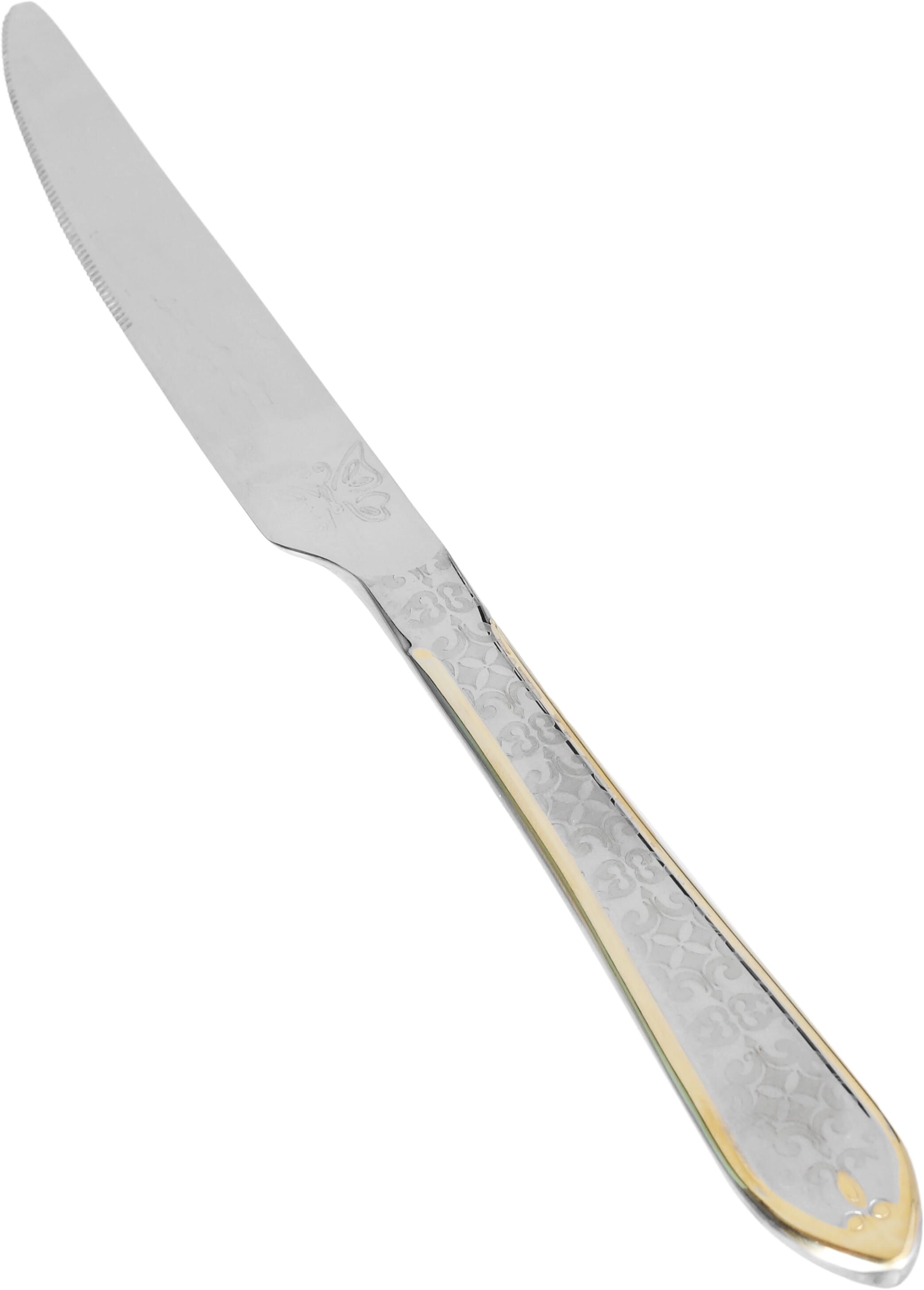 Al Saif Gallery steel knife set, 6 pieces, engraved with gold-silver script product image 2