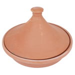 Elizi Flat Pottery Casserole with Lid, 29 x 29 x 6.8 cm, Medium - Brown product image 1
