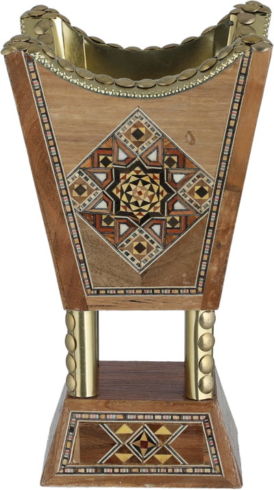 Wooden incense burner set, 38x24x4 cm, 3 pieces, geometric patterns - multicolor product image 4