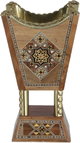 Wooden incense burner set, 38x24x4 cm, 3 pieces, geometric patterns - multicolor product image 4