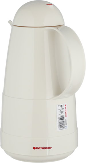 Rotpont 210 Thermos, 1 Liter, Glass Inner Container, Plastic Outer Body - Cream product image 2
