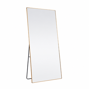 مراية ستاند زجاج، 180×70 سم، ستاند معدن - ذهبي product image 2