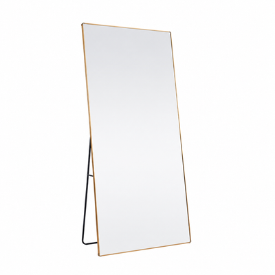مراية ستاند زجاج، 180×70 سم، ستاند معدن - ذهبي product image 2