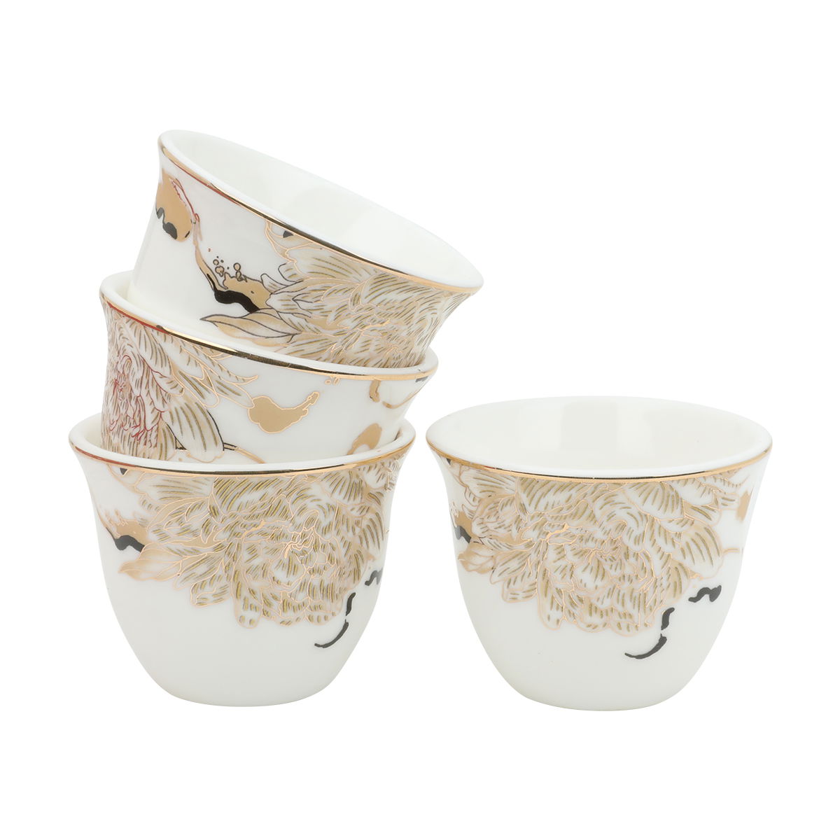 Al Saif Gallery coffee cup set, porcelain, 12 pieces - white product image 2
