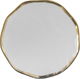 Al Saif Gallery porcelain plate, 27 x 27 x 2 cm, circular, with golden font, large - white product image 1