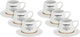 Alsaif Gallery Porcelain Cup and Saucer Set, 90 ml, 12 Pieces - Beige product image 1