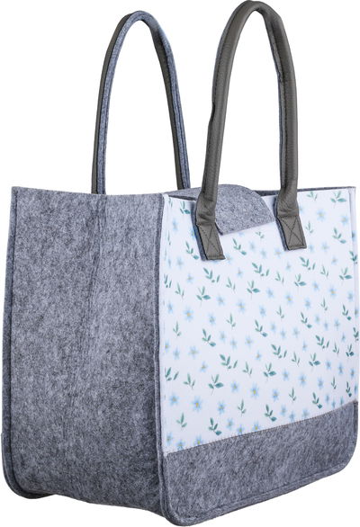 شنطة ترامس قماش السيف غاليري، 40x23x35 سم، نقش زهور - ابيض مادي product image 2