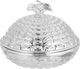 Al Saif Gallery steel date, round, with lid, 11 cm - silver product image 1