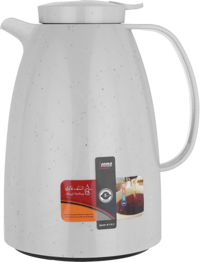 Al Saif Gallery Lima thermos, 1.5 liters, compressor, thermal glass inner container, plastic outer shell - gray product image 2