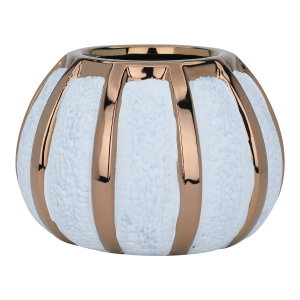 Ocean Home Porcelain Decorative Antique, 16x16x10 cm, Round - White Brown product image