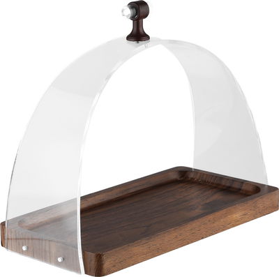 شيالة تقديم خشب السيف غاليري، 25x13x20 سم، مستطيل، مسكة يد اكريليك - خشبي product image 2