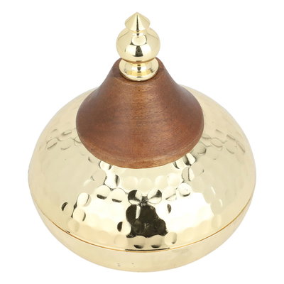 تمرية استيل السيف غاليري، دائري ، غطاء خشبي - ذهبي product image 3