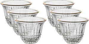 طقم فناجين قهوة زجاج السيف غاليري، 6 قطع - ابيض product image