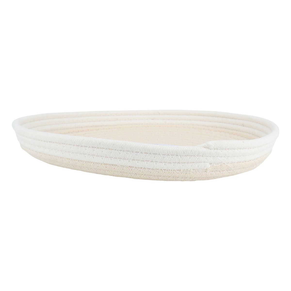 Al Saif Gallery Fabric serving basket, 33 x 33 x 3 cm, round - white product image 2