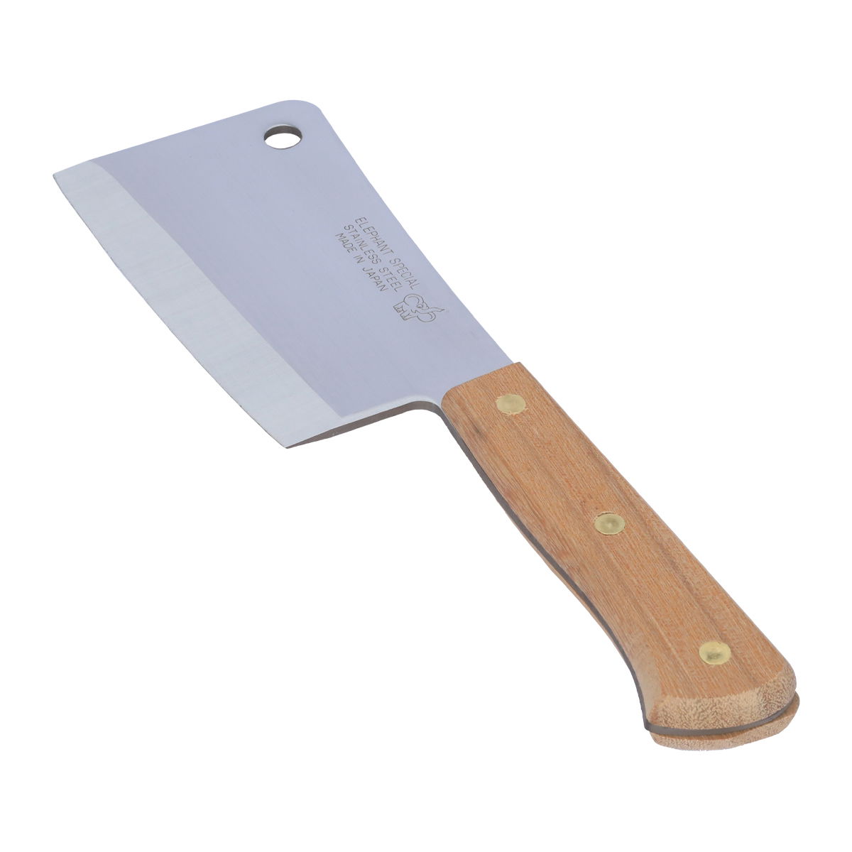 Al Saif Gallery stainless steel cleaver, 6 inches, wooden handle - wooden product image