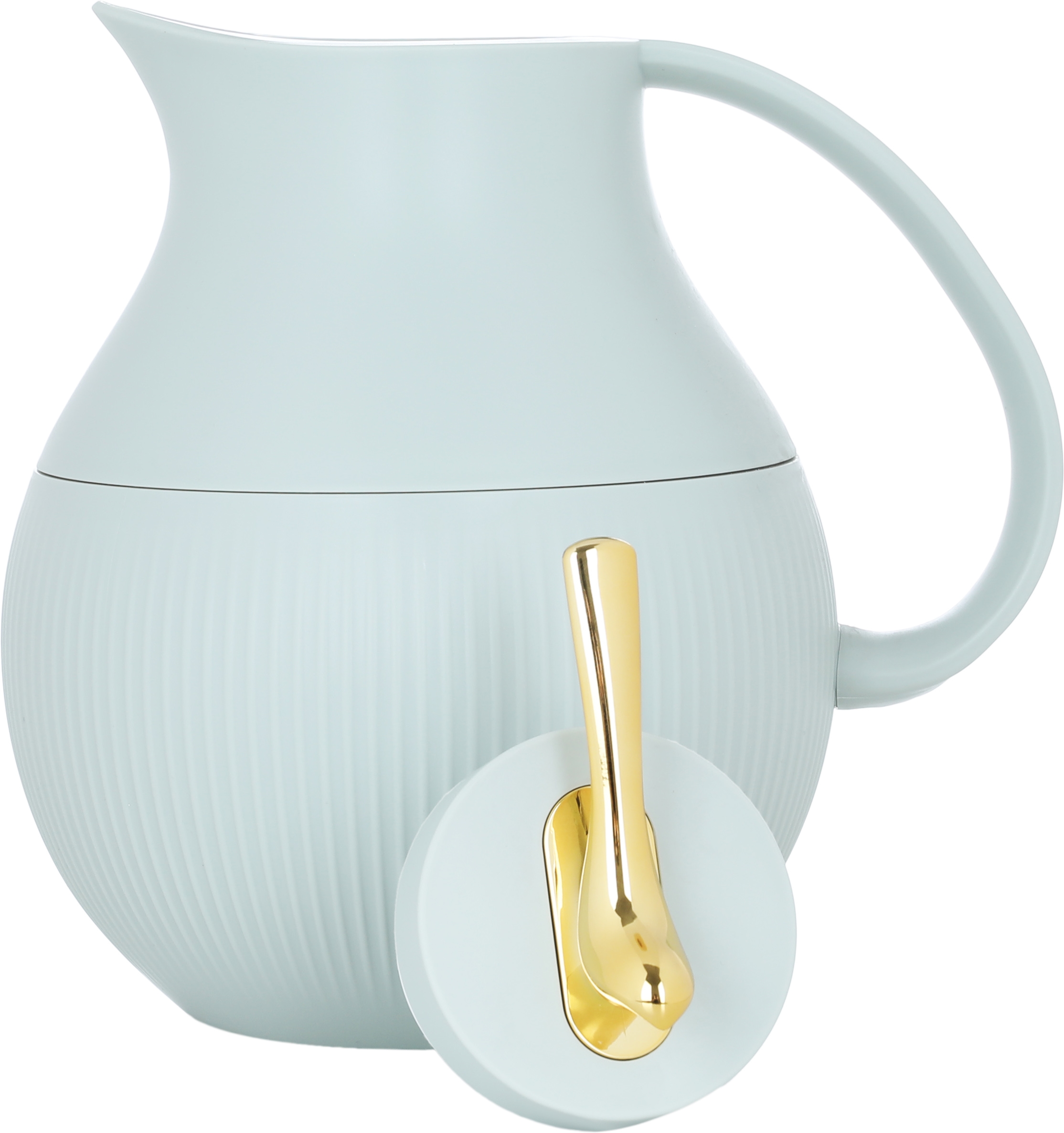 Al Saif Gallery Royal 6 thermos, 950 ml, glass inner container, plastic outer shell - light green product image 2