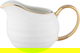 طقم سفرة بورسلان السيف غاليري، 60 قطعة - ابيض ذهبي product image 5