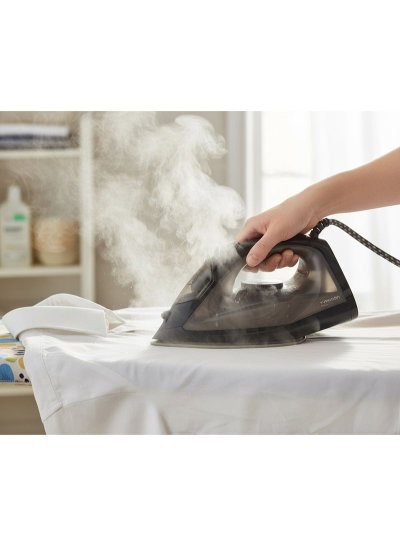 كاوية بخار تايفون، 1600 واط، 210 مل، طلاء سيراميك، تنظيف ذاتي، TY-06-003 - اسود product image 2