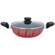 قدر طبخ أستيل السيف غاليري، 24 سم، غطاء زجاج - أحمر product image 1