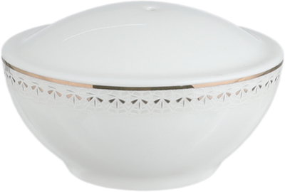 طقم تقديم سفرة بورسلان السيف غاليري، 65 قطعة - أبيض ذهبي product image 10