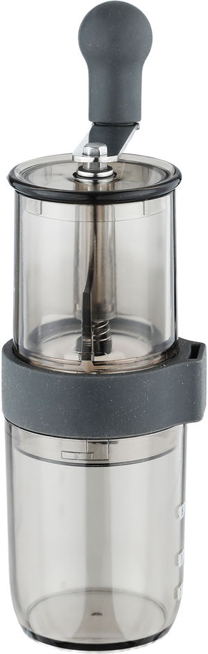 Al Saif Gallery Plastic Manual Coffee Grinder, 5x10.8 cm - Transparent Gray product image 2