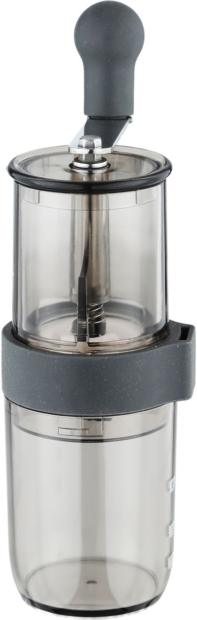 Al Saif Gallery Plastic Manual Coffee Grinder, 5x10.8 cm - Transparent Gray product image 2